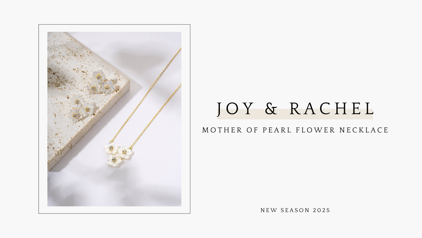 Buy Stunning Mother of Pearl Flower Necklace Online: Unique Jewelry at Joy & Rachel