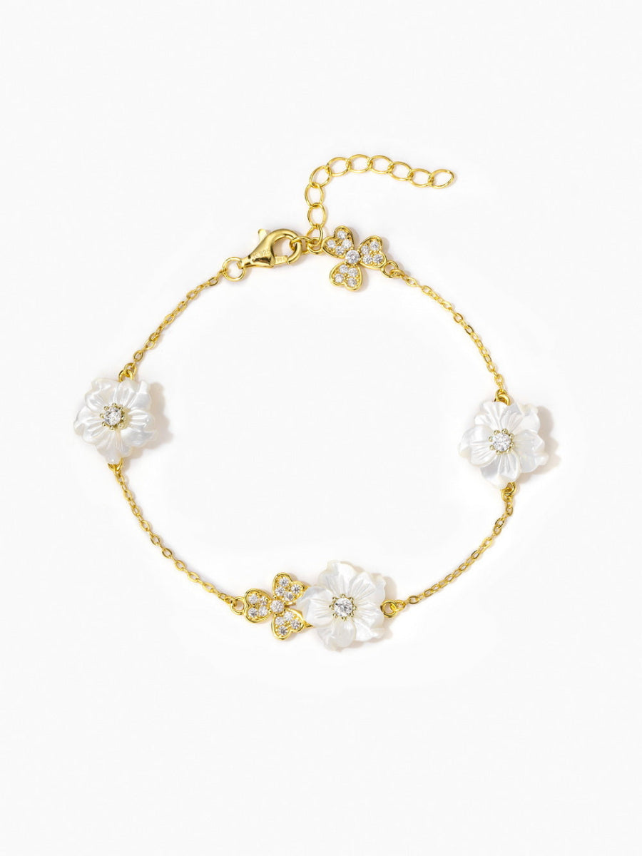 Mother of Pearl Bracelets, Flowers Bracelets, Fashion Accessories, Elegant Accessories