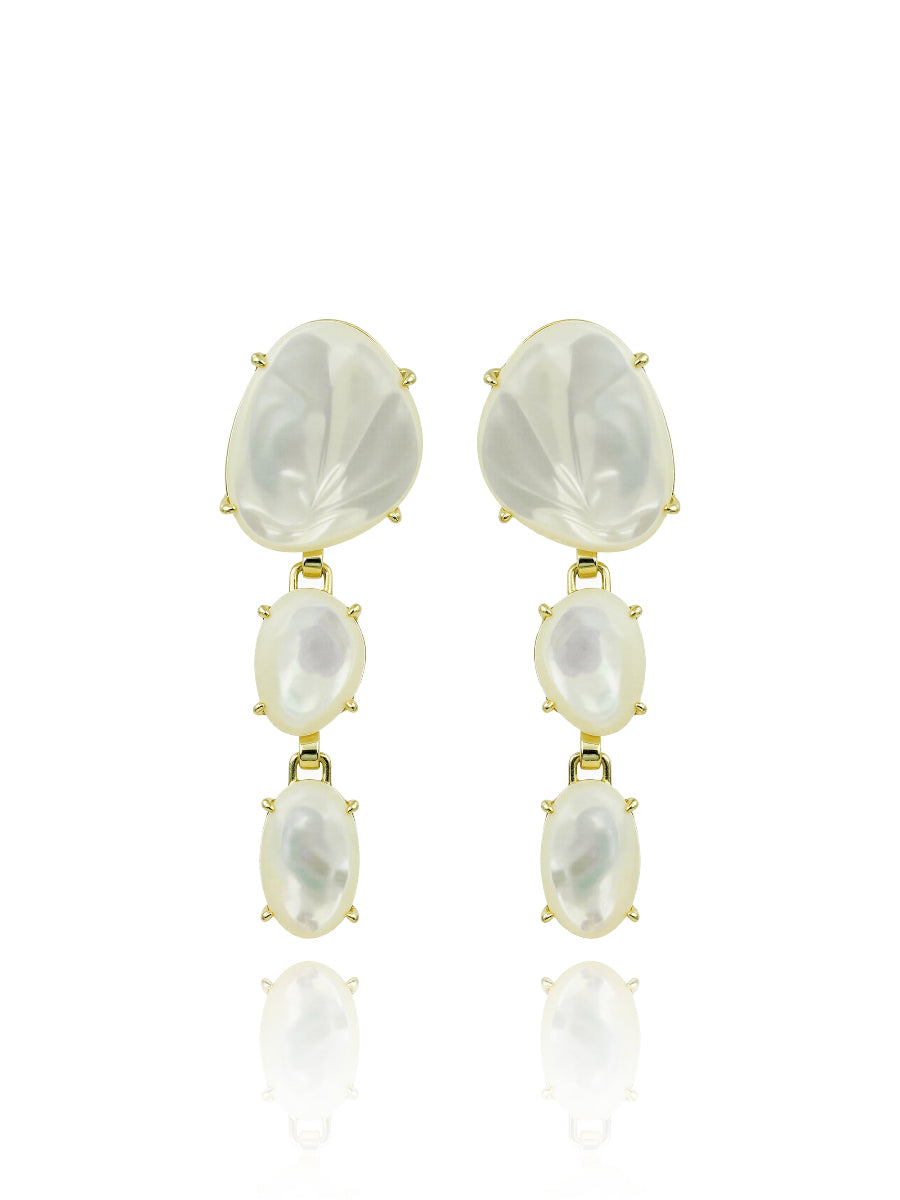 Sophisticated Mother of Pearl Drop Earrings