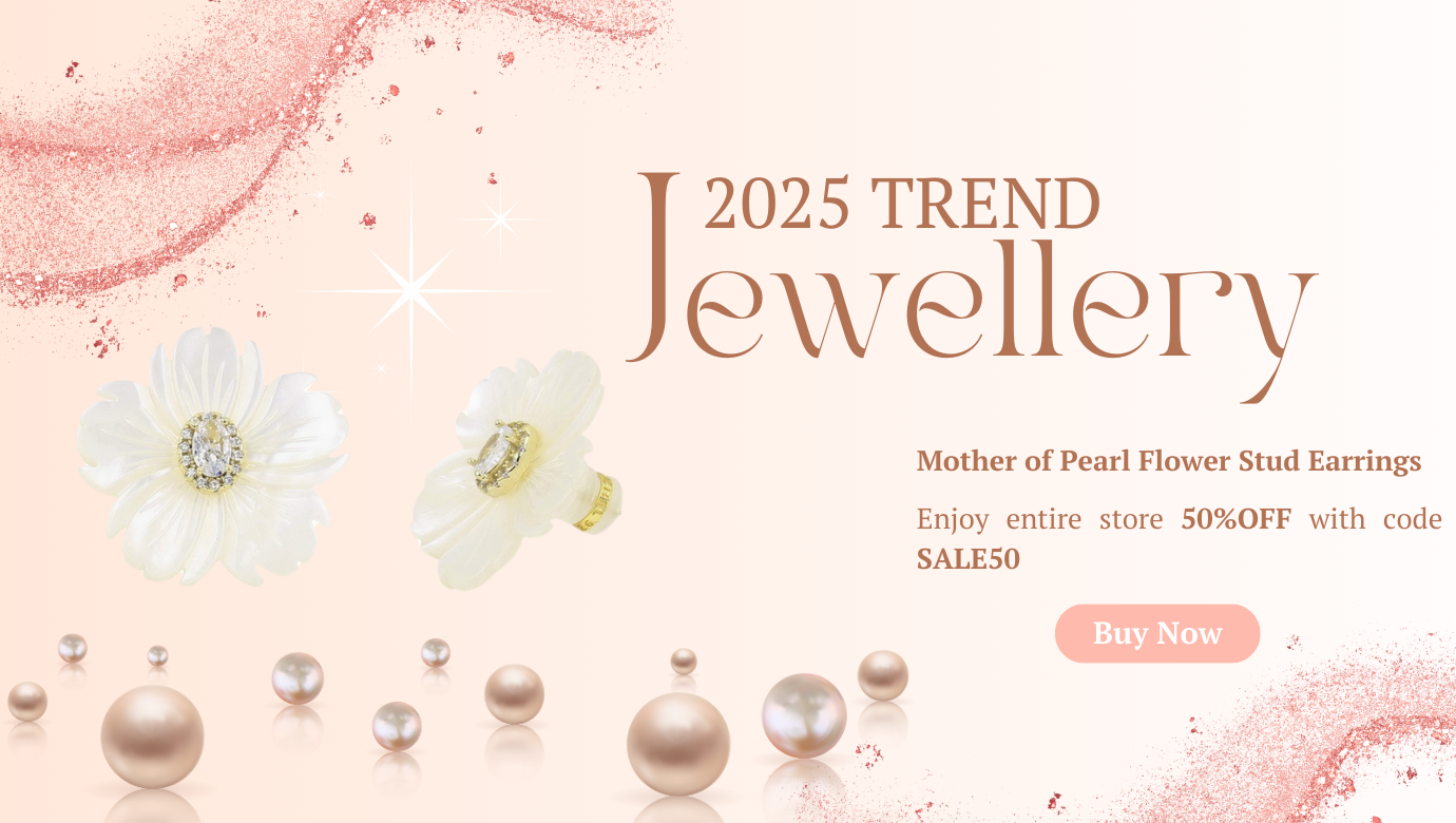 2025 Jewelry Trends: Must-Have Mother of Pearl Flower Stud Earrings