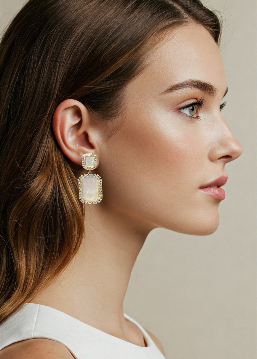 Mother of Pearl Dangle Earrings