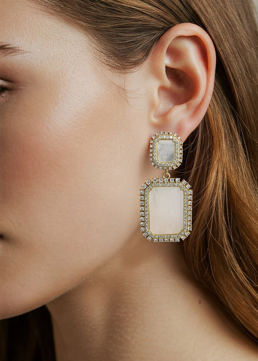 Mother of Pearl Dangle Earrings