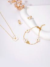 Load image into Gallery viewer, Mother of Pearl Orchid Flower Necklaces
