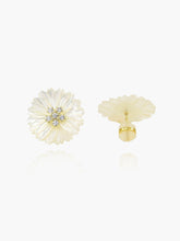 Load image into Gallery viewer, Daisy Flower Mother of Pearl Studs Earrings
