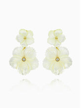 Load image into Gallery viewer, Double Flower Dangle Earrings
