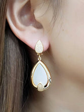 Load image into Gallery viewer, Mother of Pearl Drop Dangle Earrings
