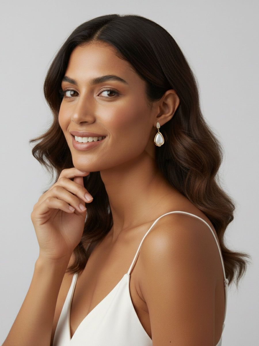 Mother of Pearl Drop Dangle Earrings