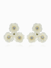 Load image into Gallery viewer, Delicate MOP Flower with CZ Studs Earrings
