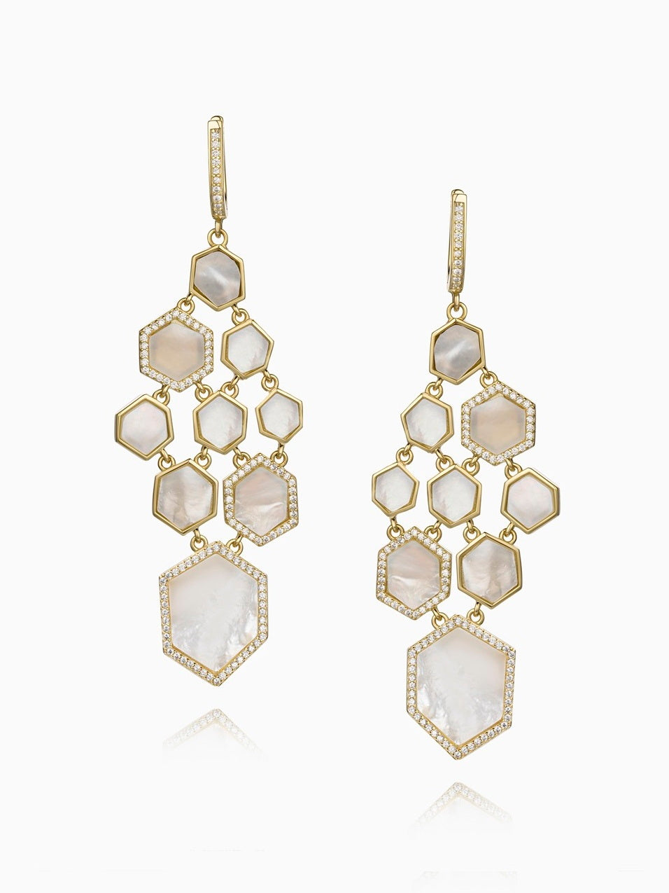 Mother of Pearl Chandelier Earrings