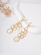 Load image into Gallery viewer, Mother of Pearl Chandelier Earrings
