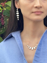 Load image into Gallery viewer, Graduated Mother of Pearl Dangle Earrings
