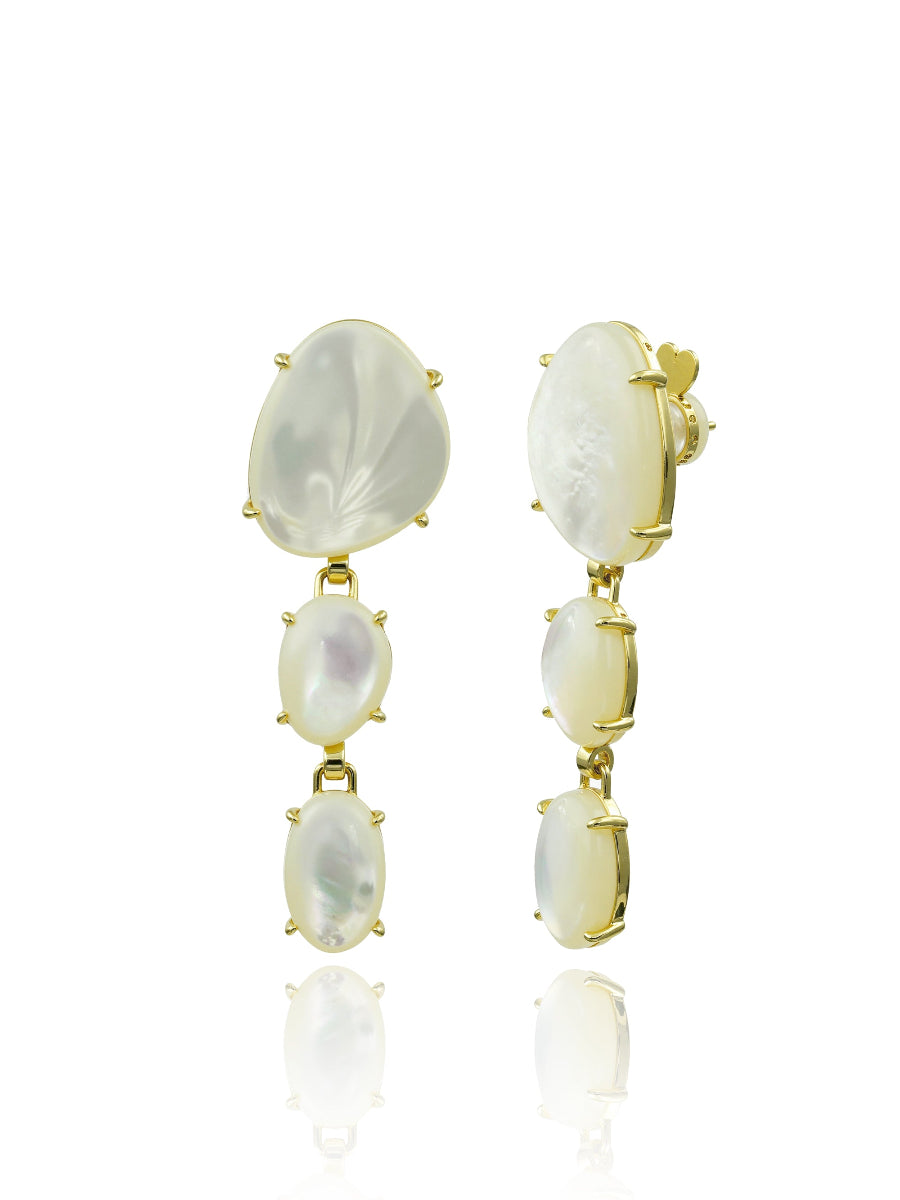 Sophisticated Mother of Pearl Drop Earrings