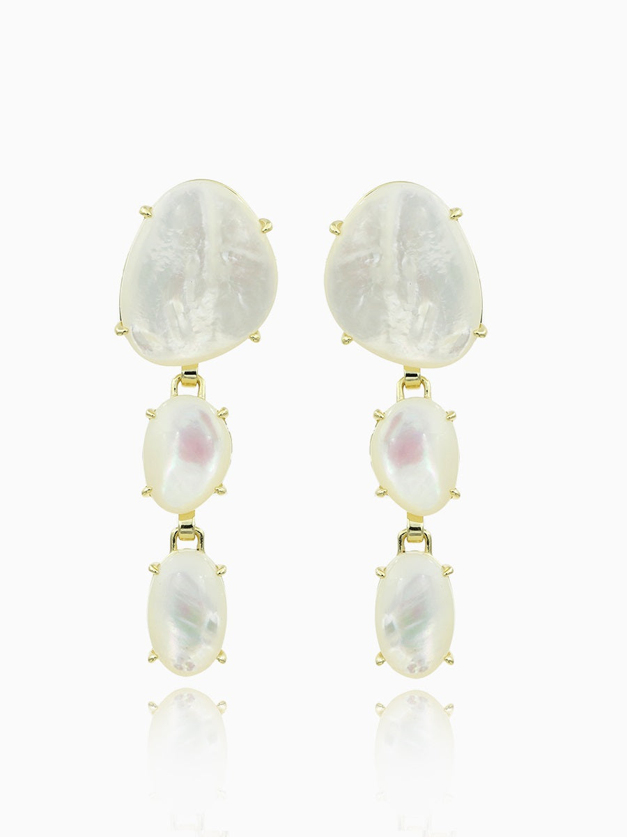 Sophisticated Mother of Pearl Drop Earrings