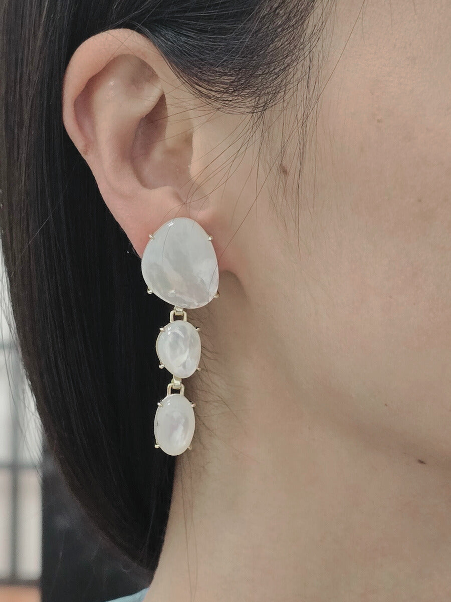 Sophisticated Mother of Pearl Drop Earrings