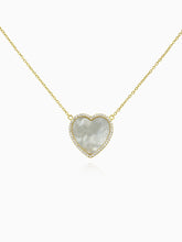 Load image into Gallery viewer, Mother of Pearl Heart Necklaces
