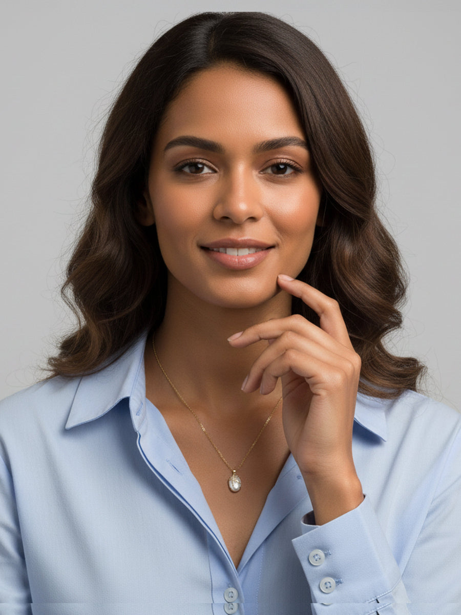 Star Fish With Mother of Pearl Pendant Necklace