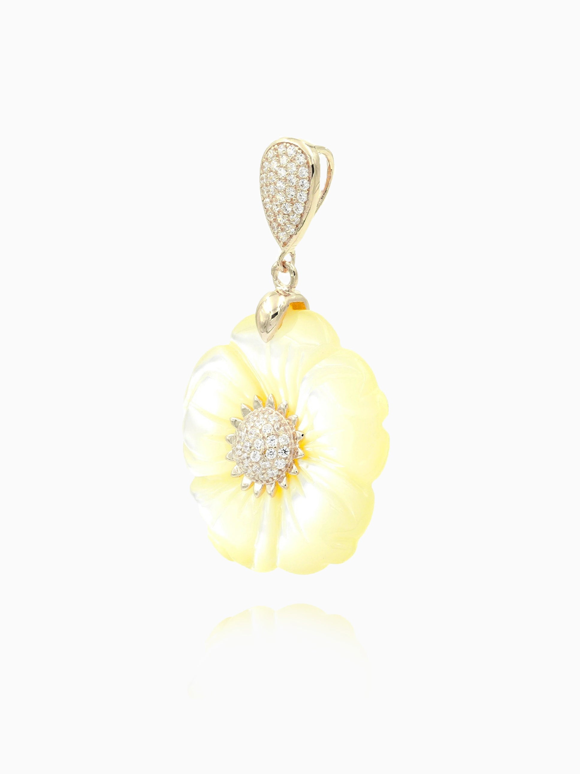 Mother of Pearl Necklaces, Flower Necklaces, Cubic zirconia, Fashion Accessories, Elegant Accessories