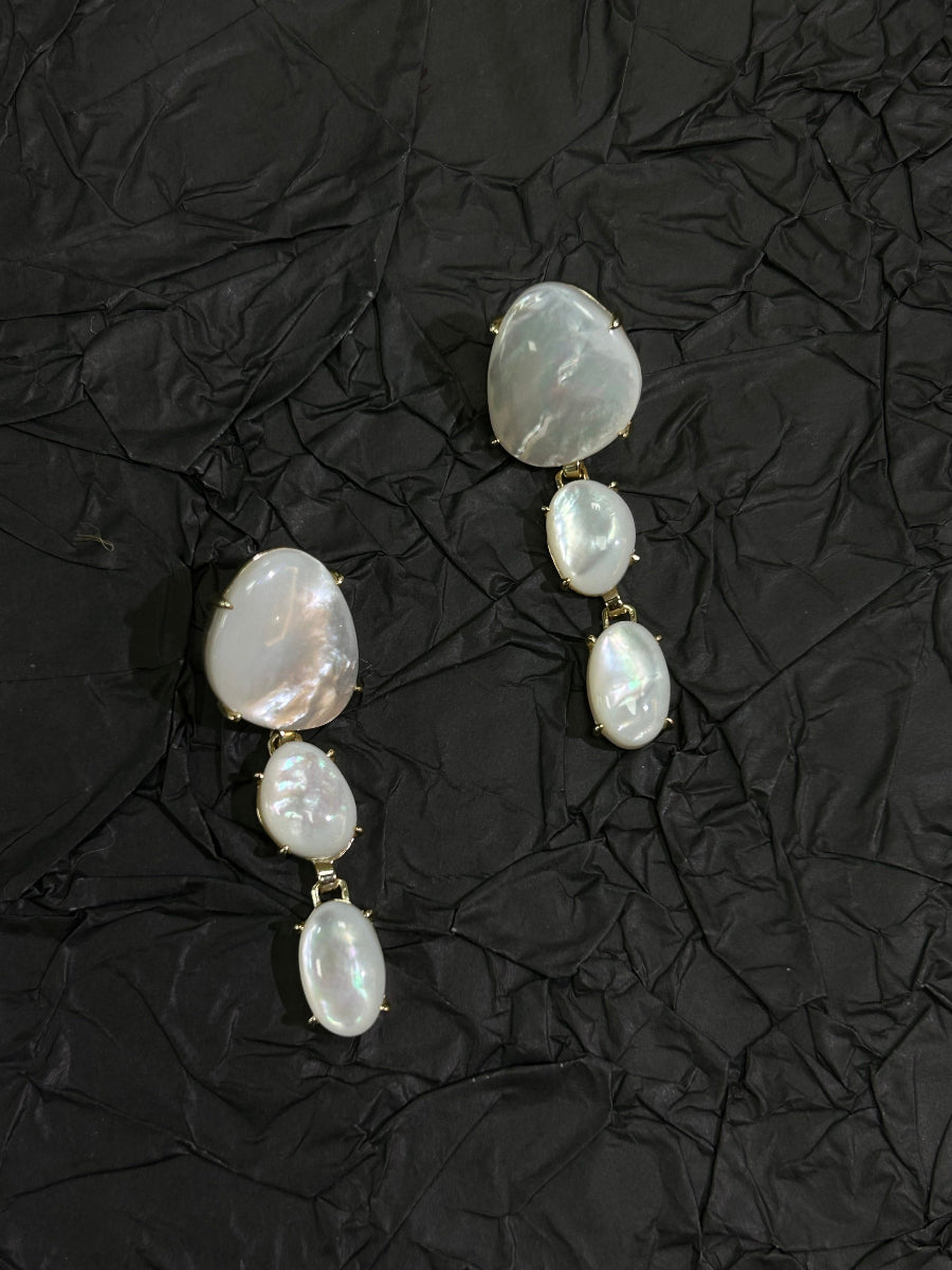 Sophisticated Mother of Pearl Drop Earrings