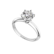 Load image into Gallery viewer, 1 CARAT 2 CARAT/8MM 925 Sterling Silver D Color VVS1,Excellent Cut Moissanite Diamond Ring with GRA certificate/Tiff Solitaire/engagement
