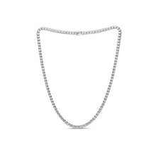 Load image into Gallery viewer, 4MM CZ Diamond Iced Out Stainless Steel 316 Tennis Necklace/Diamond Choker Chain / IPG Rhodium Non-tarnish / Hip Hop Jewelry
