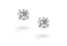 Load image into Gallery viewer, 5.5MM / 2CARAT Total D Color VVS1, Excellent Cut Moissanite Stone Diamond Solitaire Studs 925 Sterling Silver Earrings
